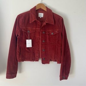 Hidden Cropped Corduroy Jacket